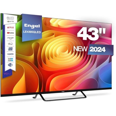 Televisor Engel LE4395QLED 109.2 cm (43") 4K Ultra HD Negro 280 cd / m²