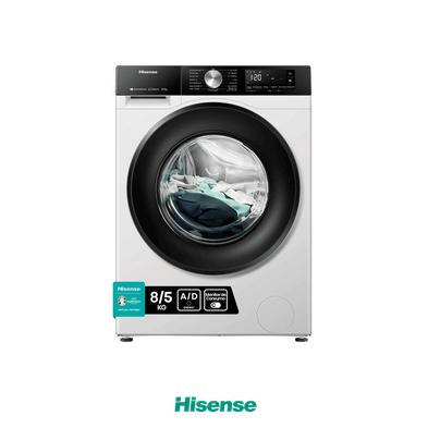 LavaSecadora HISENSE WD3S8403BW3 8 Kg/5 Kg Clase D/A 1.400 rpm