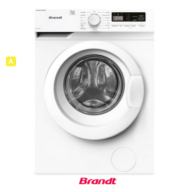 Lavadora Carga Frontal BRANDT WFB191QWP 9 Kg 1.400 rpm Blanco