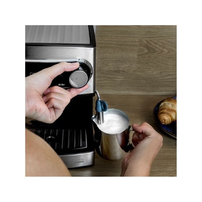 Princess 249413 Máquina de café para Espresso, Compatible con cápsulas  Nespresso y café molido, 1 o 2 tazas, 20 bares de presión, Depósito  extraíble