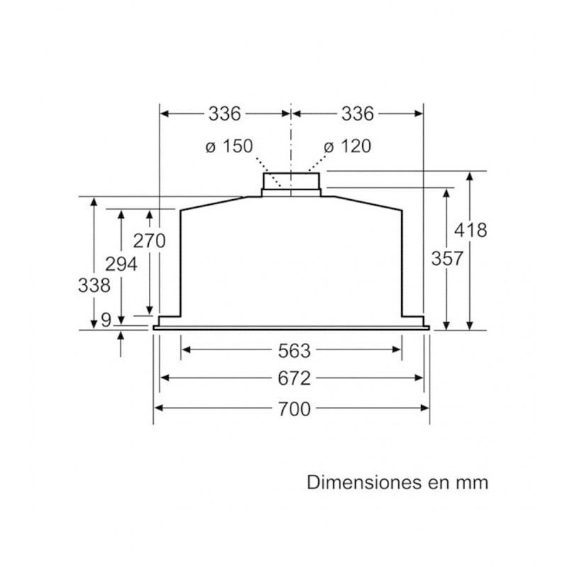 Balay 3BT264MX Campana Telescópica 60cm B Acero Inoxidable