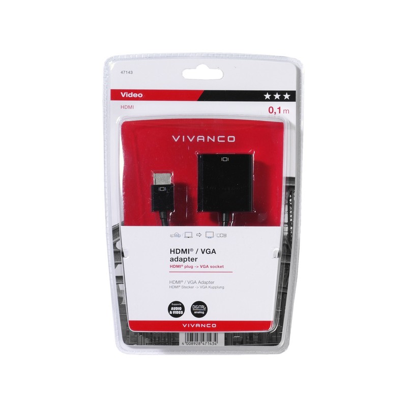 Vivanco Alargo USB (Longitud del cable: 3 m, Negro)