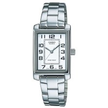 Reloj Analógico Casio Collection Women LTP-1234PD-7BEG 32mm Plata y Blanco