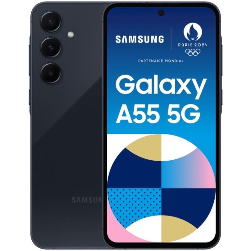 Smartphone Samsung Galaxy A55 8GB 256GB 6.6" 5G Negro Eclipse