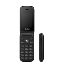 Teléfono Móvil Qubo X-209 4G para Personas Mayores Negro