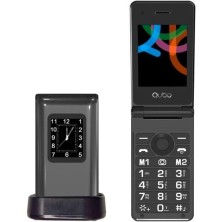 Teléfono Móvil Qubo X-28BKC para Personas Mayores Negro