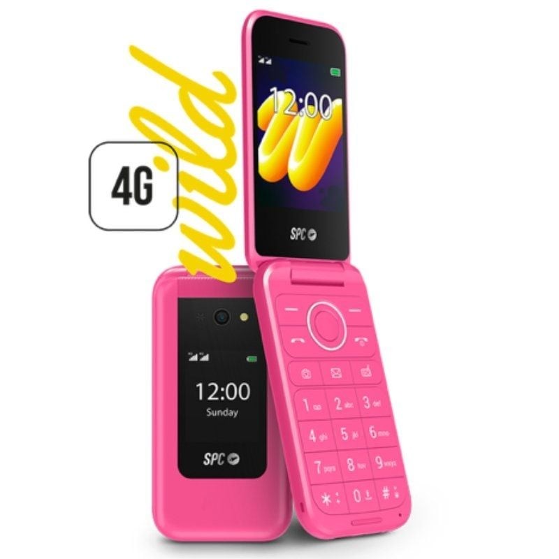 Teléfono Móvil SPC WILD para Personas Mayores 4G Rosa