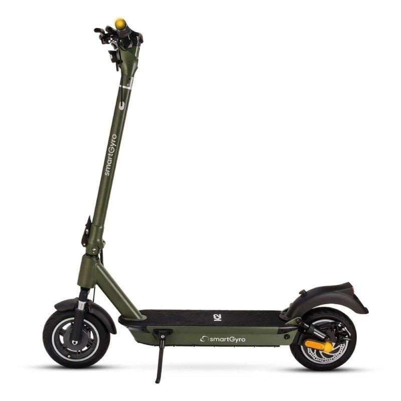 Patinete Eléctrico SmartGyro K2 Army Certificado Motor 800W Ruedas 10' 25kmh Autonomía 50km Verde